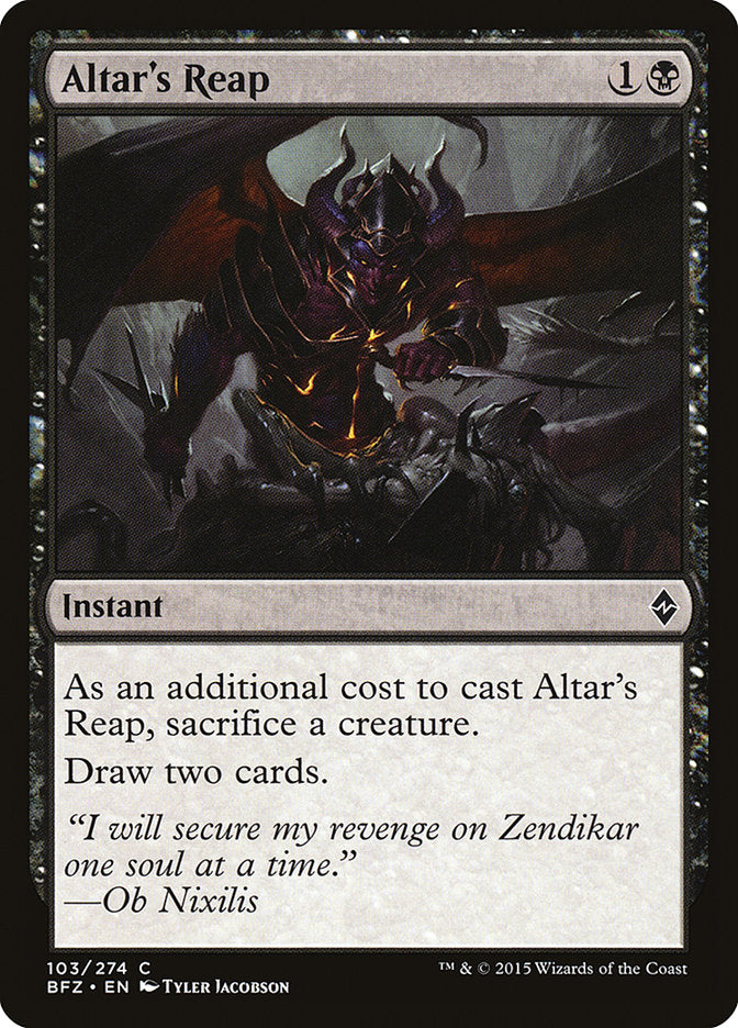 Altar's Reap – Battle for Zendikar [BFZ] – English – #103