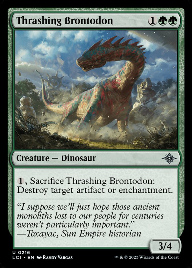 Thrashing Brontodon – The Lost Caverns of Ixalan [LCI] – English – #216