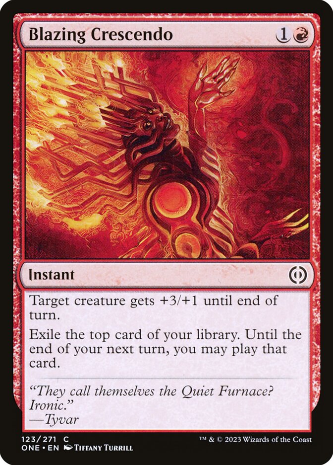 Blazing Crescendo – Phyrexia: All Will Be One [ONE] – D – #123