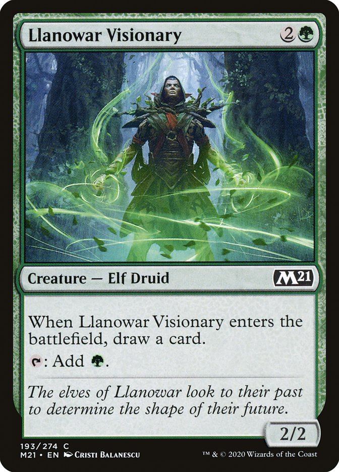 Llanowar Visionary – Core Set 2021 [M21] – English – #193