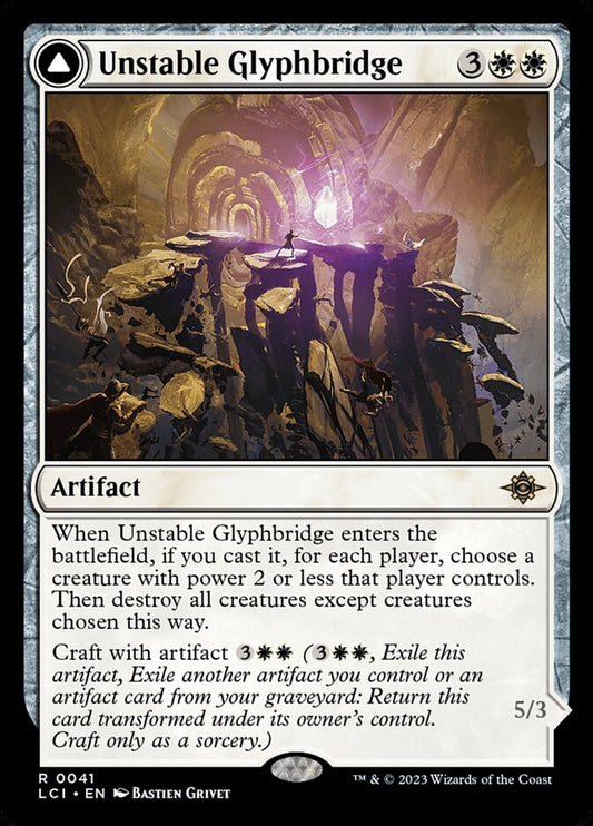 Unstable Glyphbridge // Sandswirl Wanderglyph – The Lost Caverns of Ixalan [LCI] – English – #41
