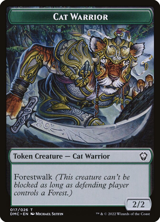 Cat Warrior – Dominaria United Tokens [TDMU] – English – #17