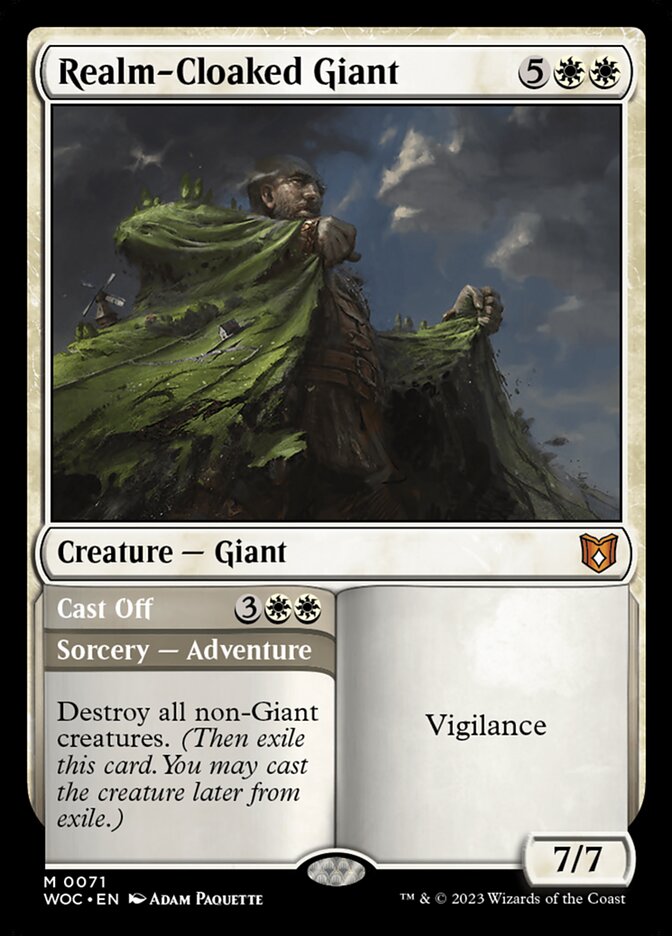 Realm-Cloaked Giant // Cast Off – Wilds of Eldraine Commander [WOC] – English – #71