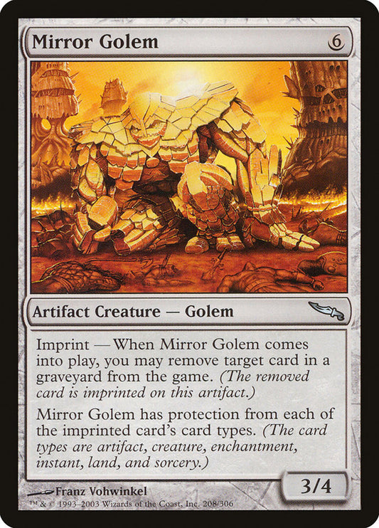 Mirror Golem – Mirrodin [MRD] – English – #208