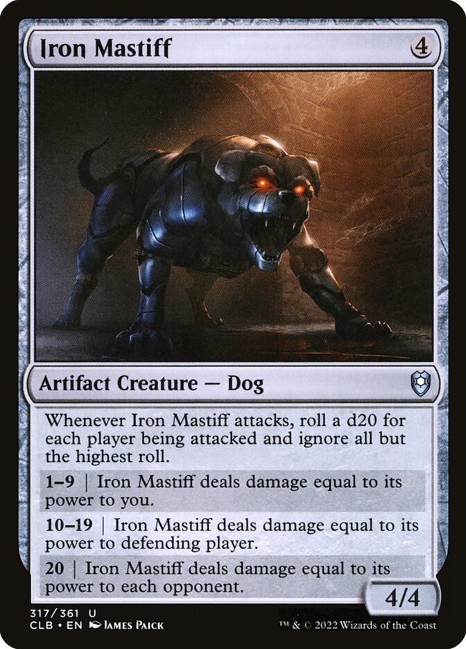 Iron Mastiff – Commander Legends: Battle for Baldur's Gate [CLB] – D – #317