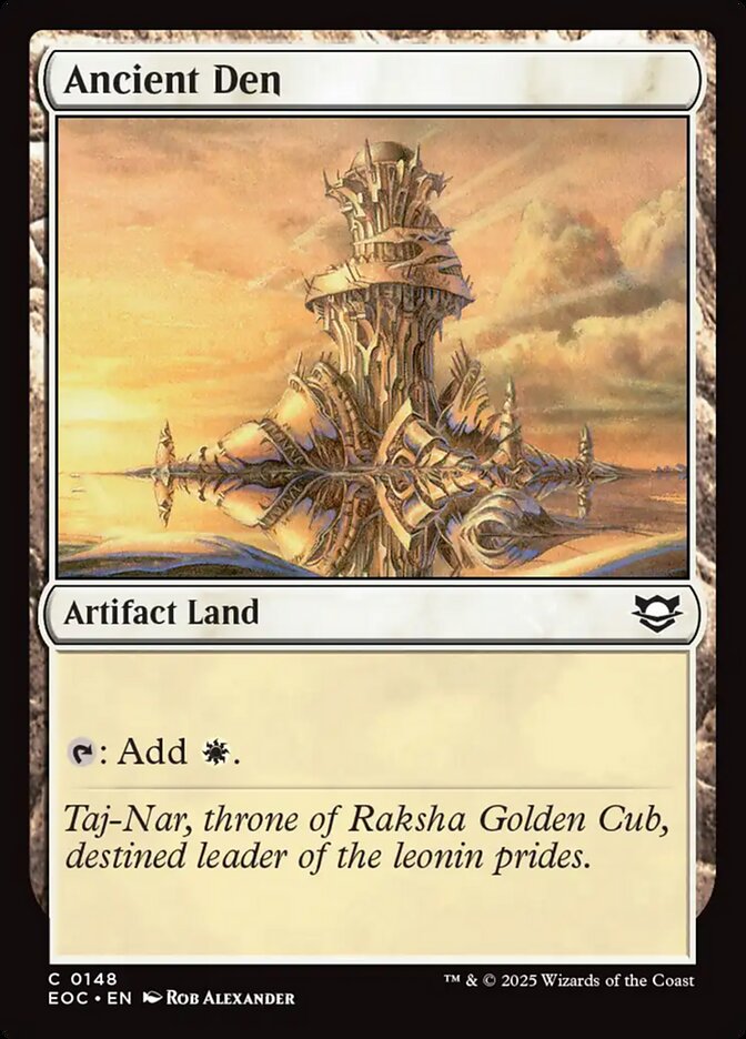 Ancient Den – Edge of Eternities Commander [EOC] – English – #148