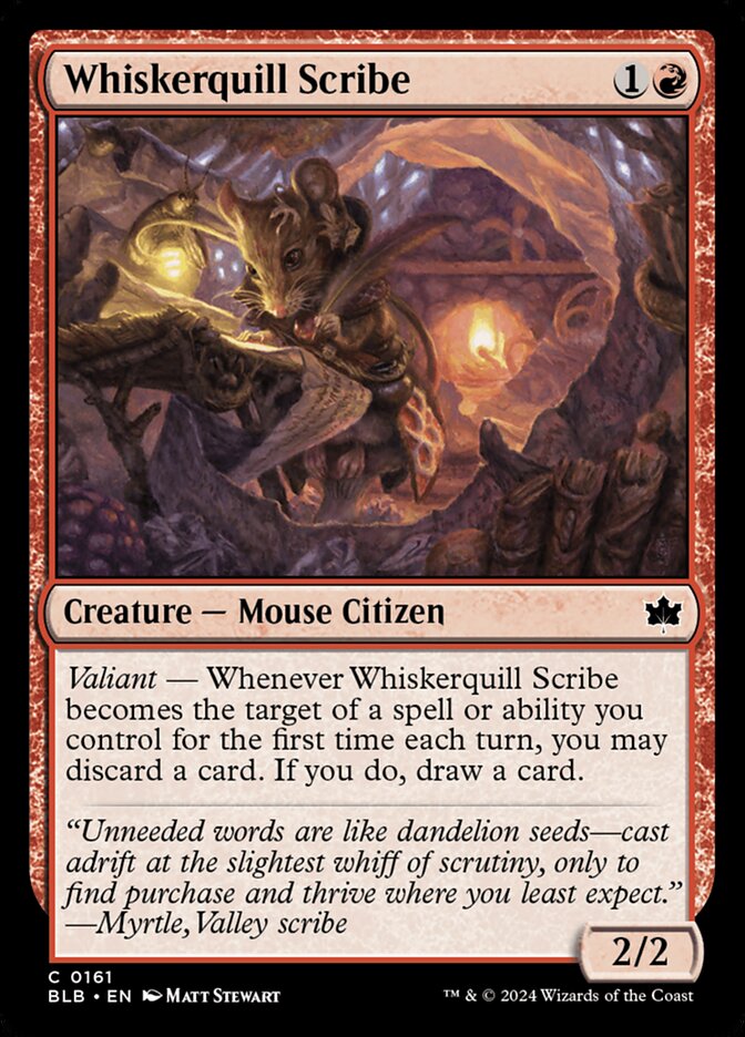 Whiskerquill Scribe – Bloomburrow [BLB] – English – #161