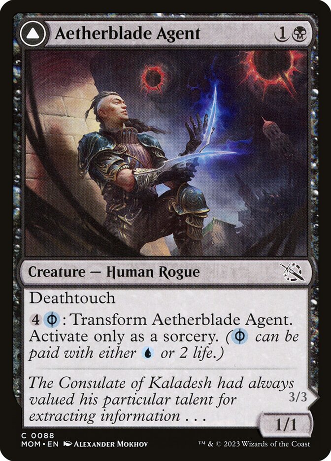 Aetherblade Agent // Gitaxian Mindstinger – March of the Machine [MOM] – D – #88