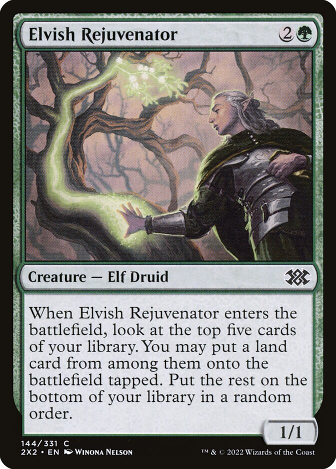Elvish Rejuvenator – Double Masters 2022 [2X2] – English – #144