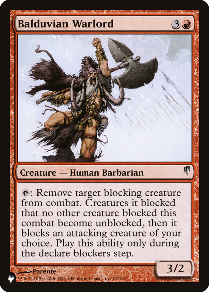 Balduvian Warlord – The List [PLST] – English – #CSP-77