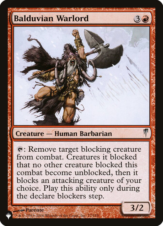 Balduvian Warlord – The List [PLST] – English – #CSP-77