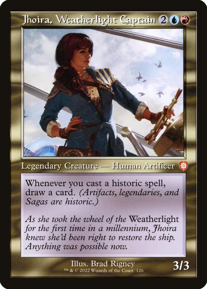 Jhoira, Weatherlight Captain – The Brothers' War Commander [BRC] – English – #126