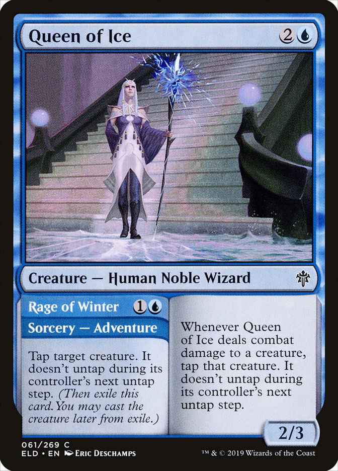 Queen of Ice // Rage of Winter – Throne of Eldraine [ELD] – English – #61