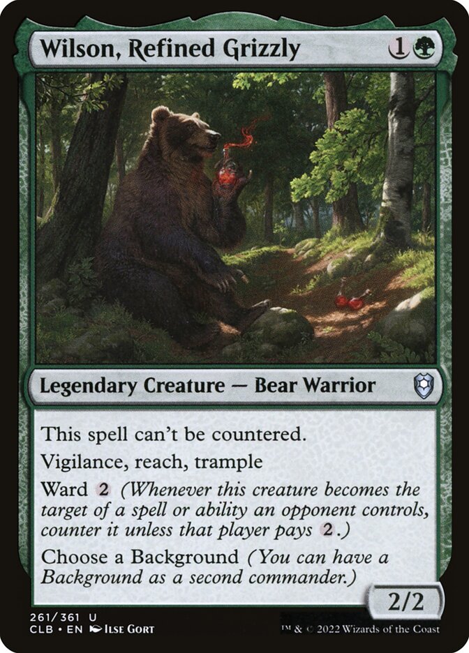 Wilson, Refined Grizzly – Commander Legends: Battle for Baldur's Gate [CLB] – D – #261