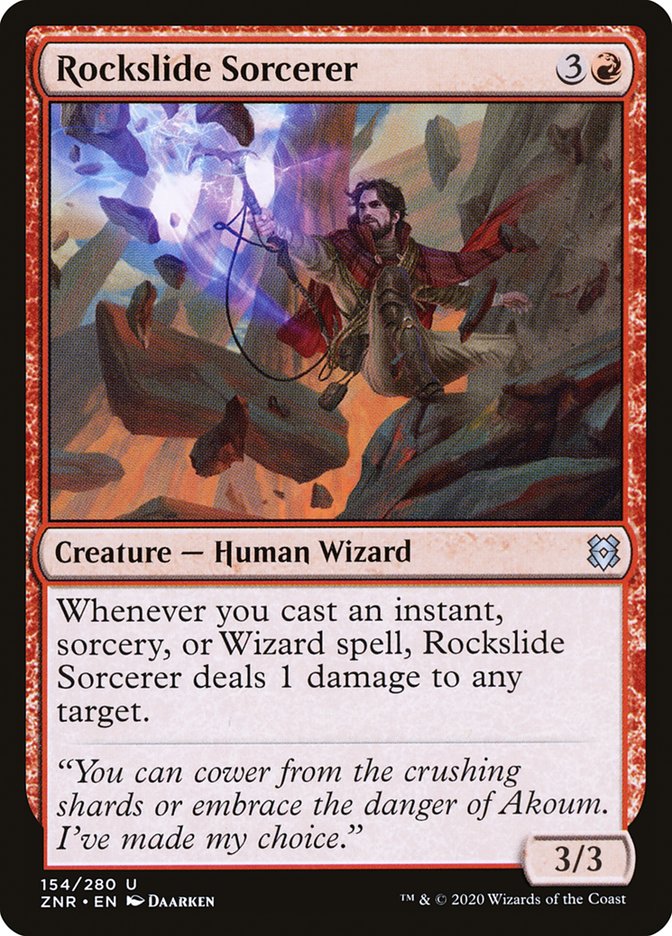 Rockslide Sorcerer – Zendikar Rising [ZNR] – English – #154