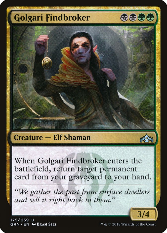 Golgari Findbroker – Guilds of Ravnica [GRN] – D – #175
