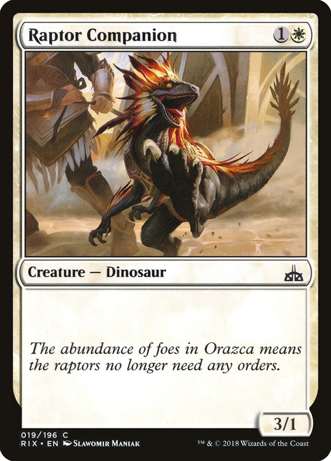Raptor Companion – Rivals of Ixalan [RIX] – D – #19