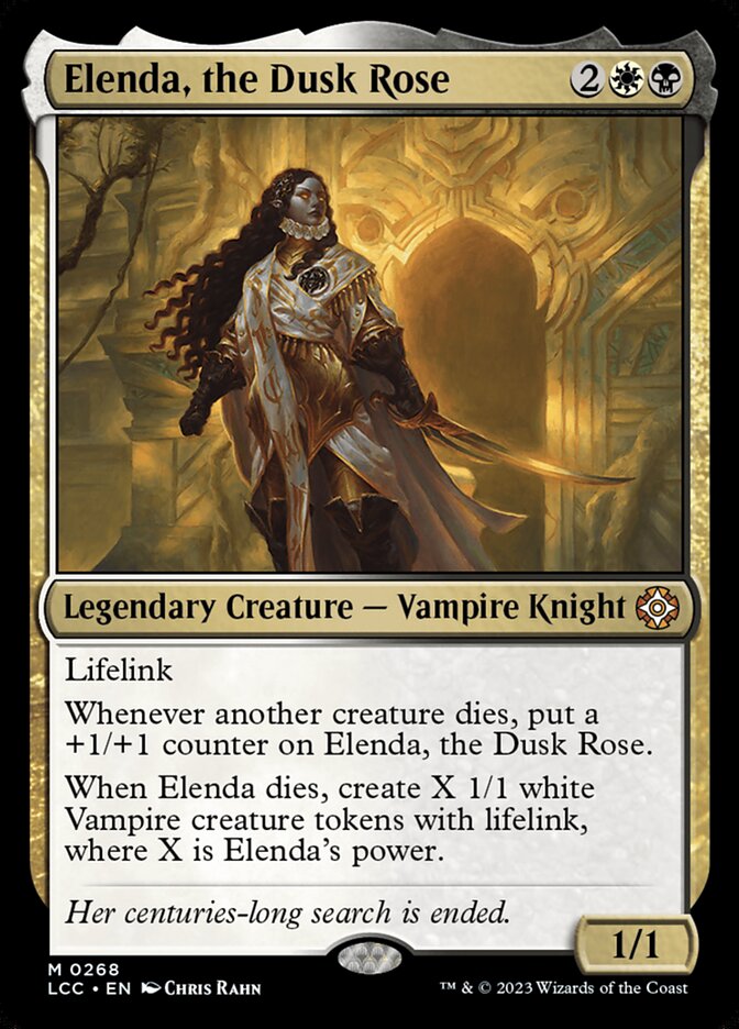 Elenda, the Dusk Rose – The Lost Caverns of Ixalan Commander [LCC] – English – #268