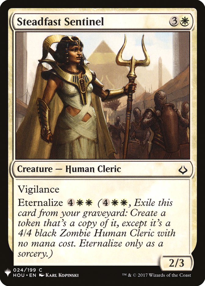 Steadfast Sentinel – The List [PLST] – English – #HOU-24