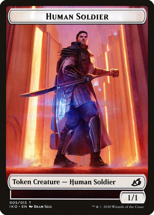 Human Soldier – Ikoria: Lair of Behemoths Tokens [TIKO] – D – #5