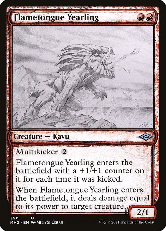Flametongue Yearling – Modern Horizons 2 [MH2] – D – #350