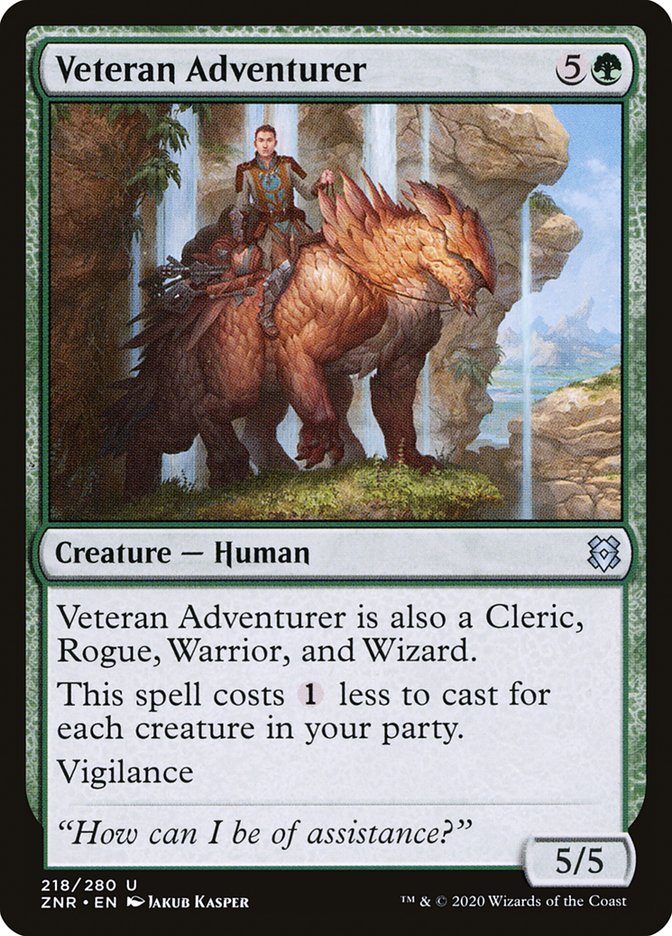 Veteran Adventurer – Zendikar Rising [ZNR] – English – #218