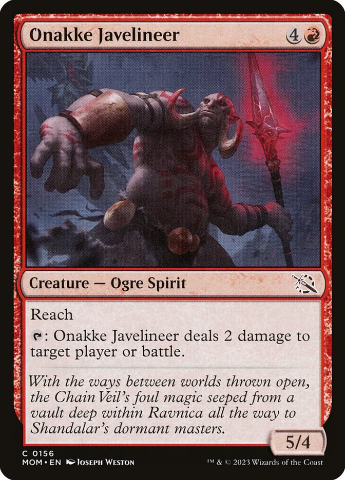 Onakke Javelineer – March of the Machine [MOM] – English – #156