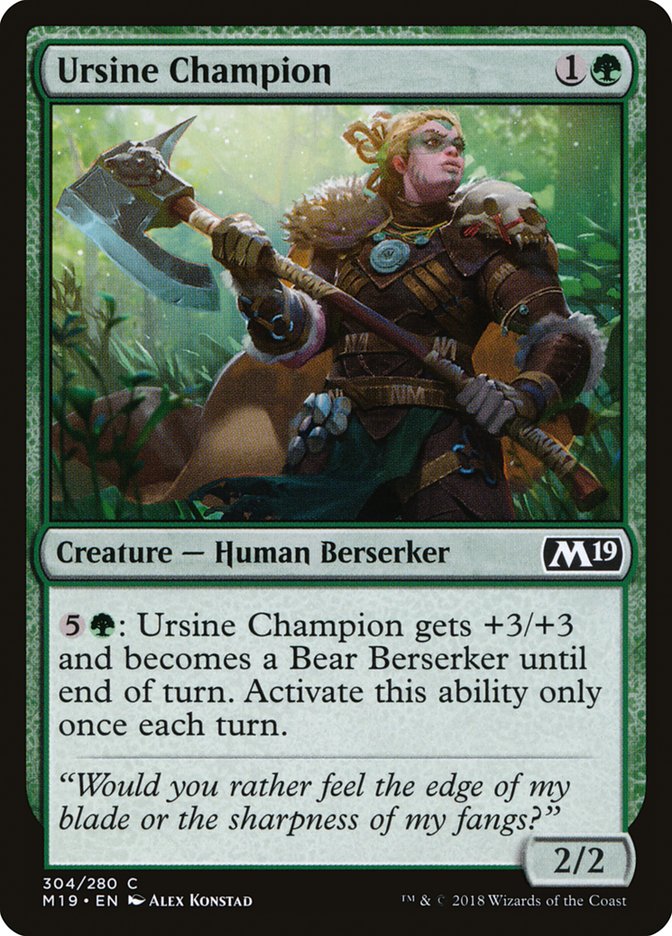 Ursine Champion – Core Set 2019 [M19] – D – #304