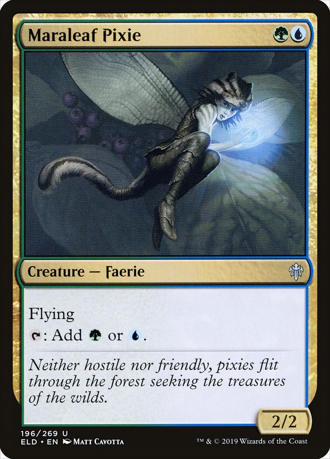 Maraleaf Pixie – Throne of Eldraine [ELD] – English – #196