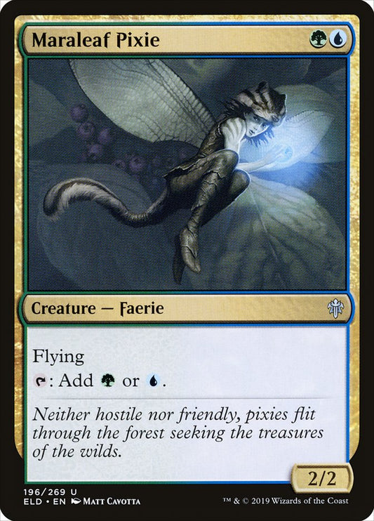 Maraleaf Pixie – Throne of Eldraine [ELD] – English – #196