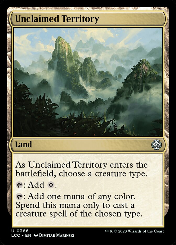 Unclaimed Territory – The Lost Caverns of Ixalan Commander [LCC] – English – #366