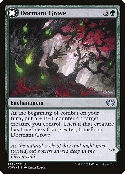Dormant Grove // Gnarled Grovestrider – Innistrad: Crimson Vow [VOW] – English – #198