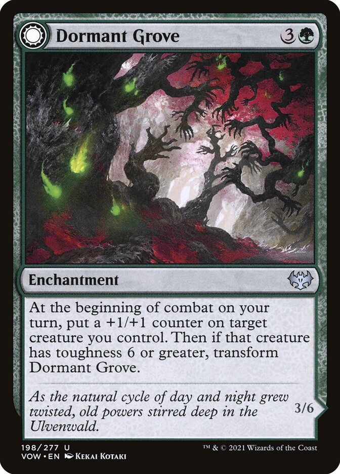 Dormant Grove // Gnarled Grovestrider – Innistrad: Crimson Vow [VOW] – English – #198