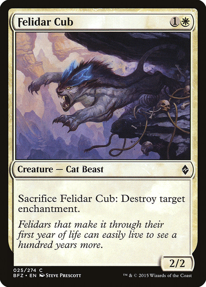 Felidar Cub – Battle for Zendikar [BFZ] – English – #25
