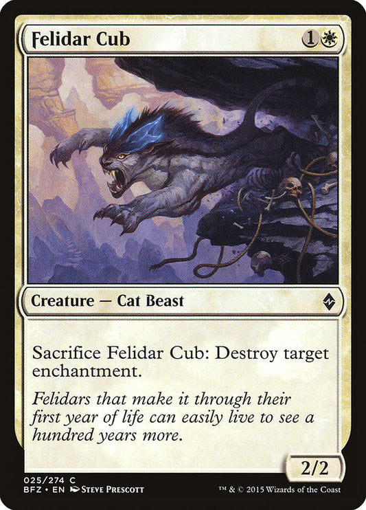 Felidar Cub – Battle for Zendikar [BFZ] – English – #25