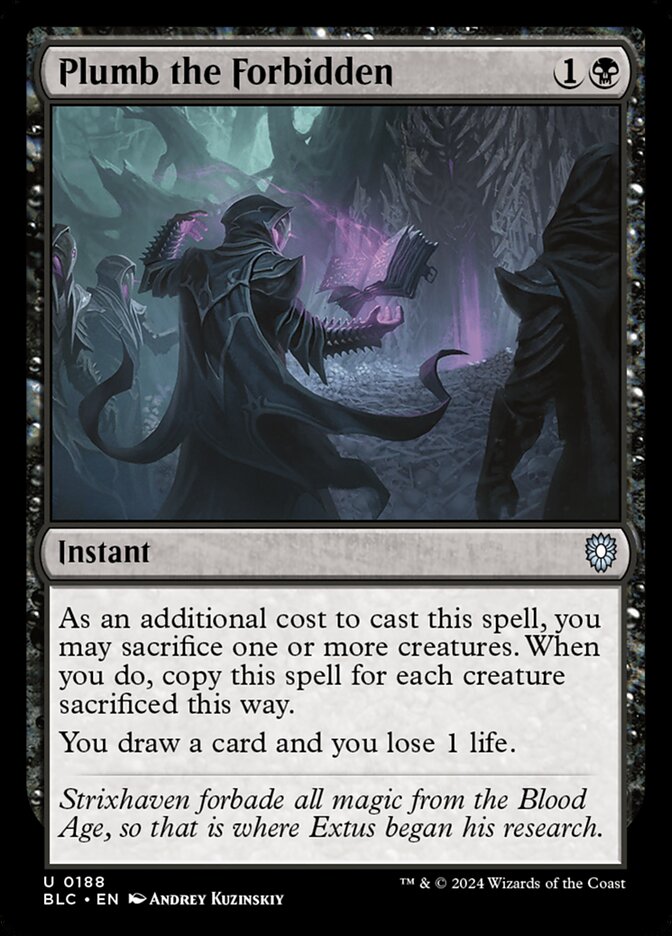 Plumb the Forbidden – Bloomburrow Commander [BLC] – English – #188