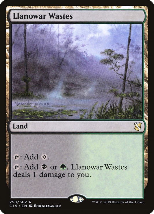 Llanowar Wastes – Commander 2019 [C19] – English – #258