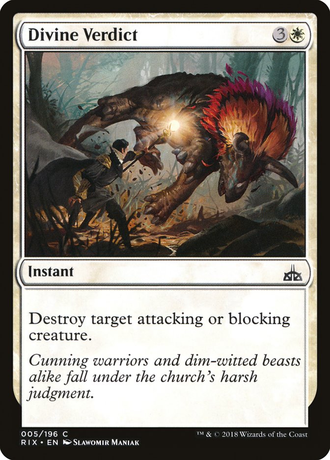 Divine Verdict – Rivals of Ixalan [RIX] – D – #5