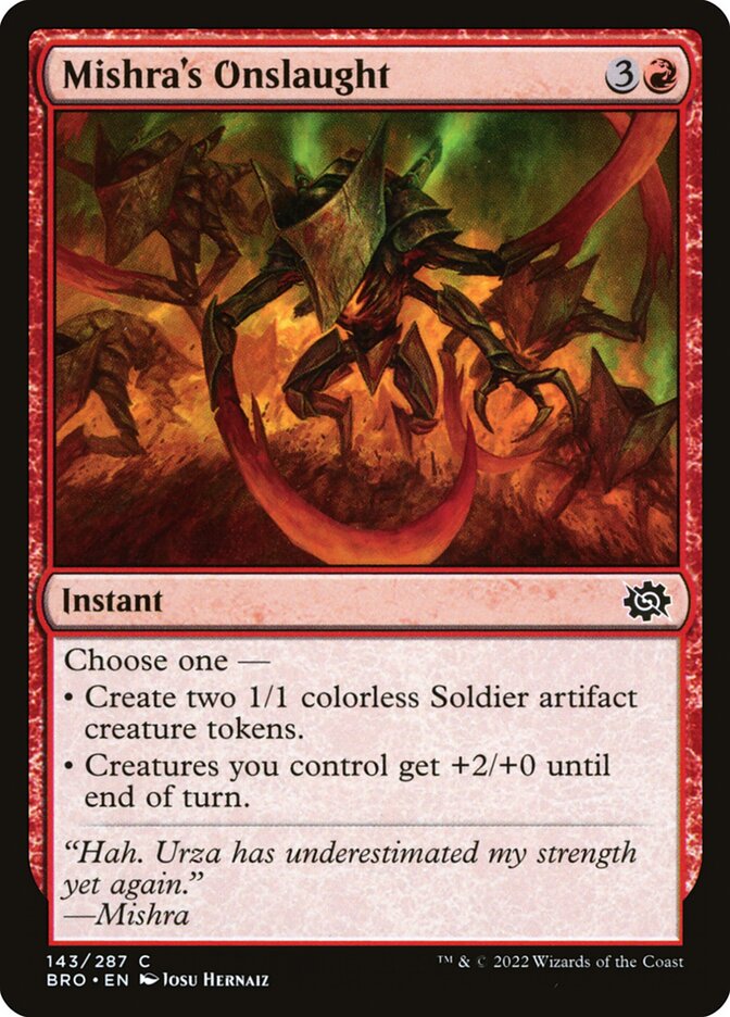 Mishra's Onslaught – The Brothers' War [BRO] – D – #143