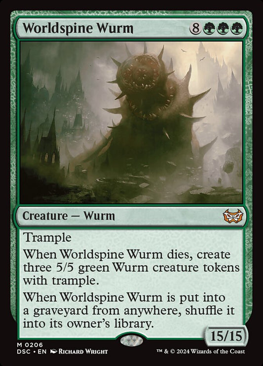 Worldspine Wurm – Duskmourn: House of Horror Commander [DSC] – English – #206