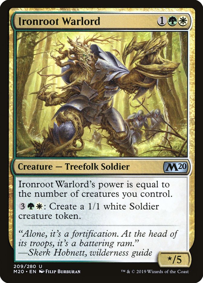 Ironroot Warlord – Core Set 2020 [M20] – D – #209