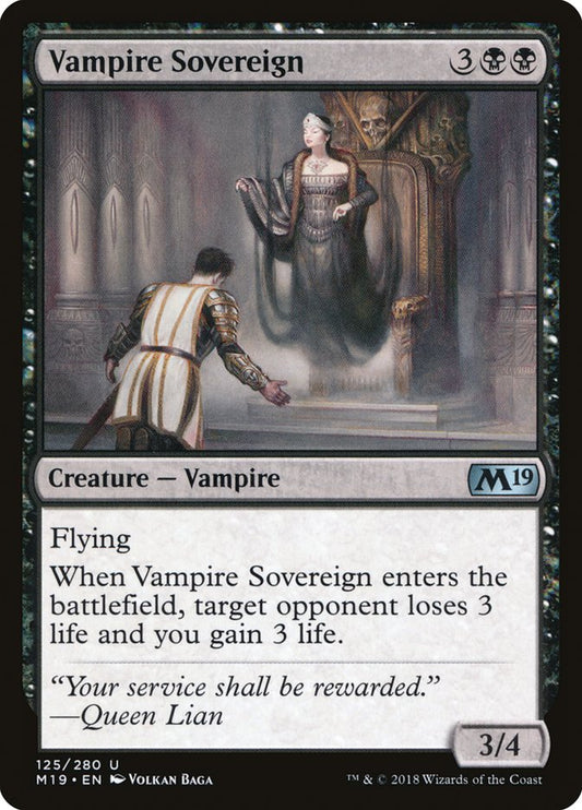 Vampire Sovereign – Core Set 2019 [M19] – English – #125
