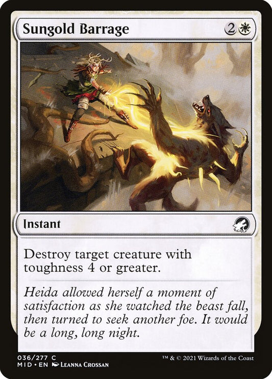 Sungold Barrage – Innistrad: Midnight Hunt [MID] – D – #36