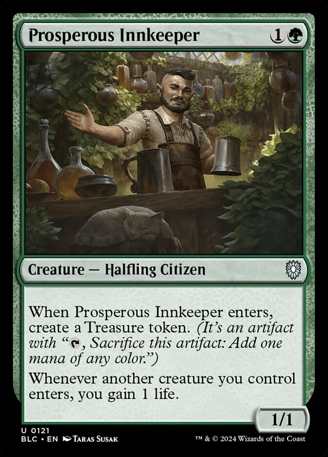 Prosperous Innkeeper – Bloomburrow Commander [BLC] – English – #121