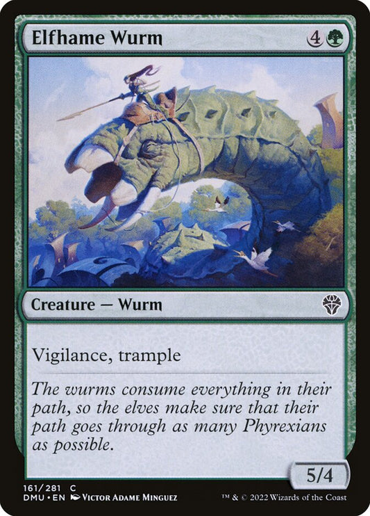 Elfhame Wurm – Dominaria United [DMU] – English – #161