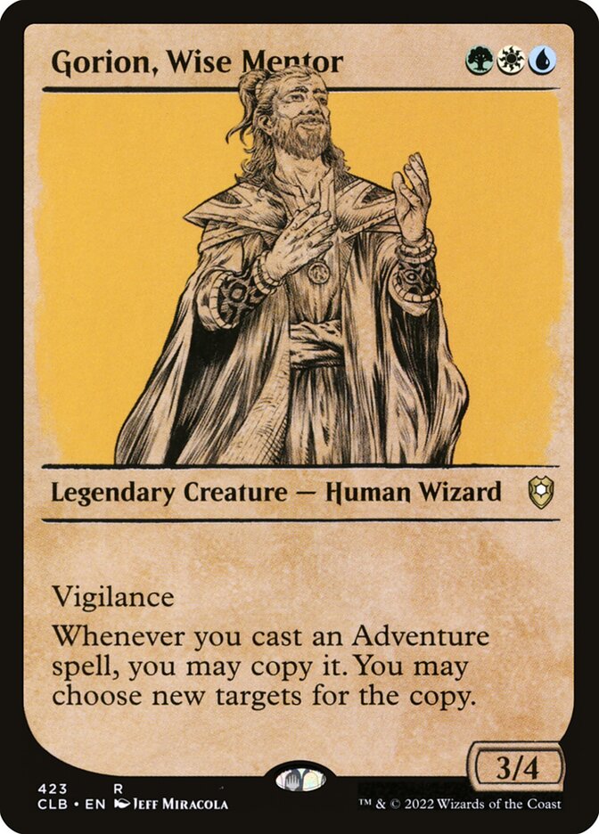 Gorion, Wise Mentor – Commander Legends: Battle for Baldur's Gate [CLB] – English – #423