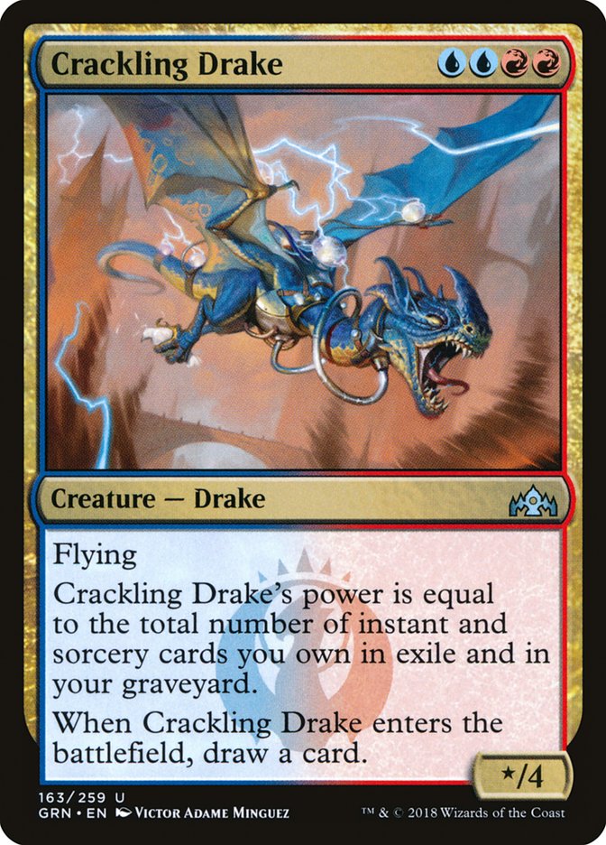 Crackling Drake – Guilds of Ravnica [GRN] – D – #163