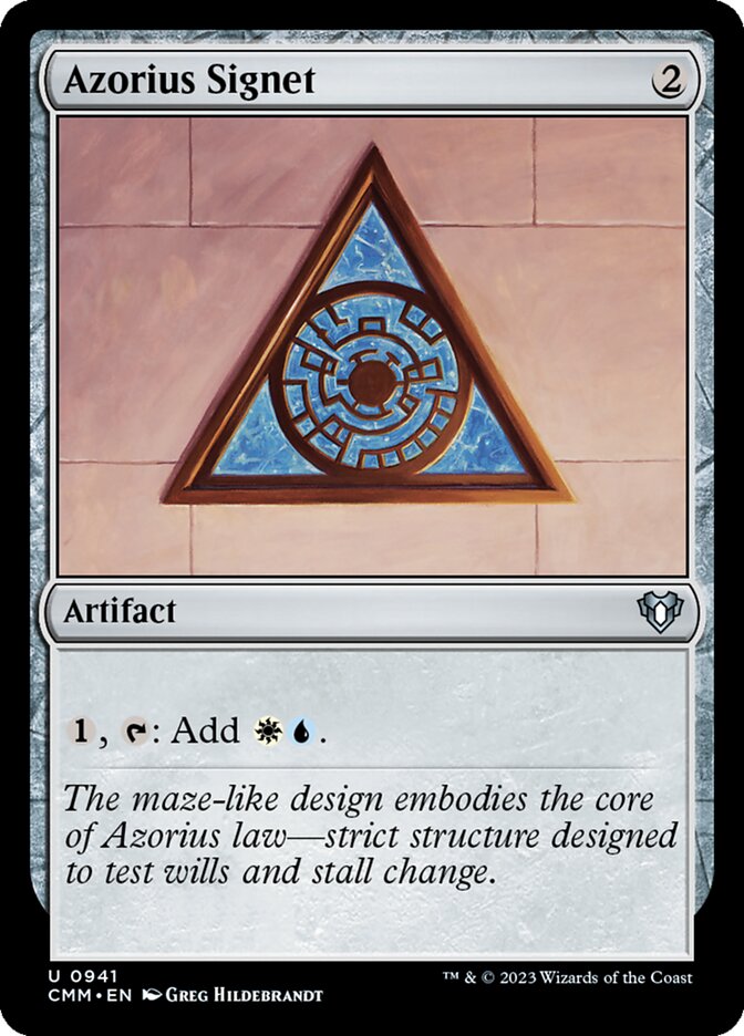 Azorius Signet – Commander Masters [CMM] – English – #941