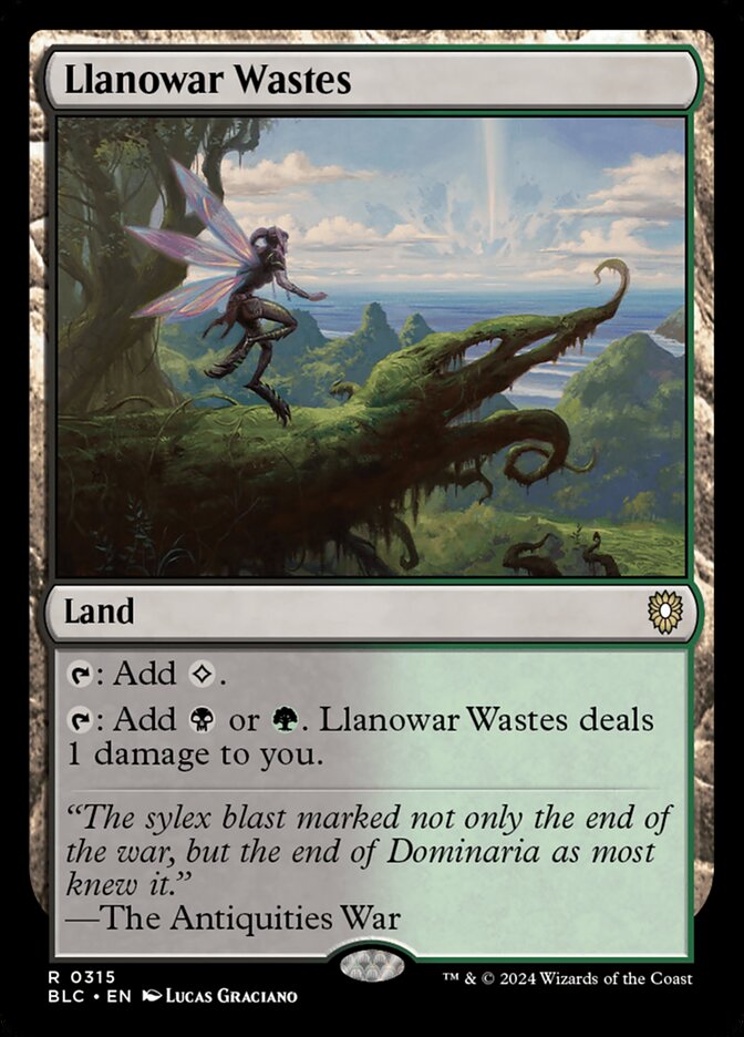 Llanowar Wastes – Bloomburrow Commander [BLC] – English – #315