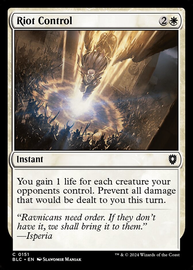 Riot Control – Bloomburrow Commander [BLC] – English – #151
